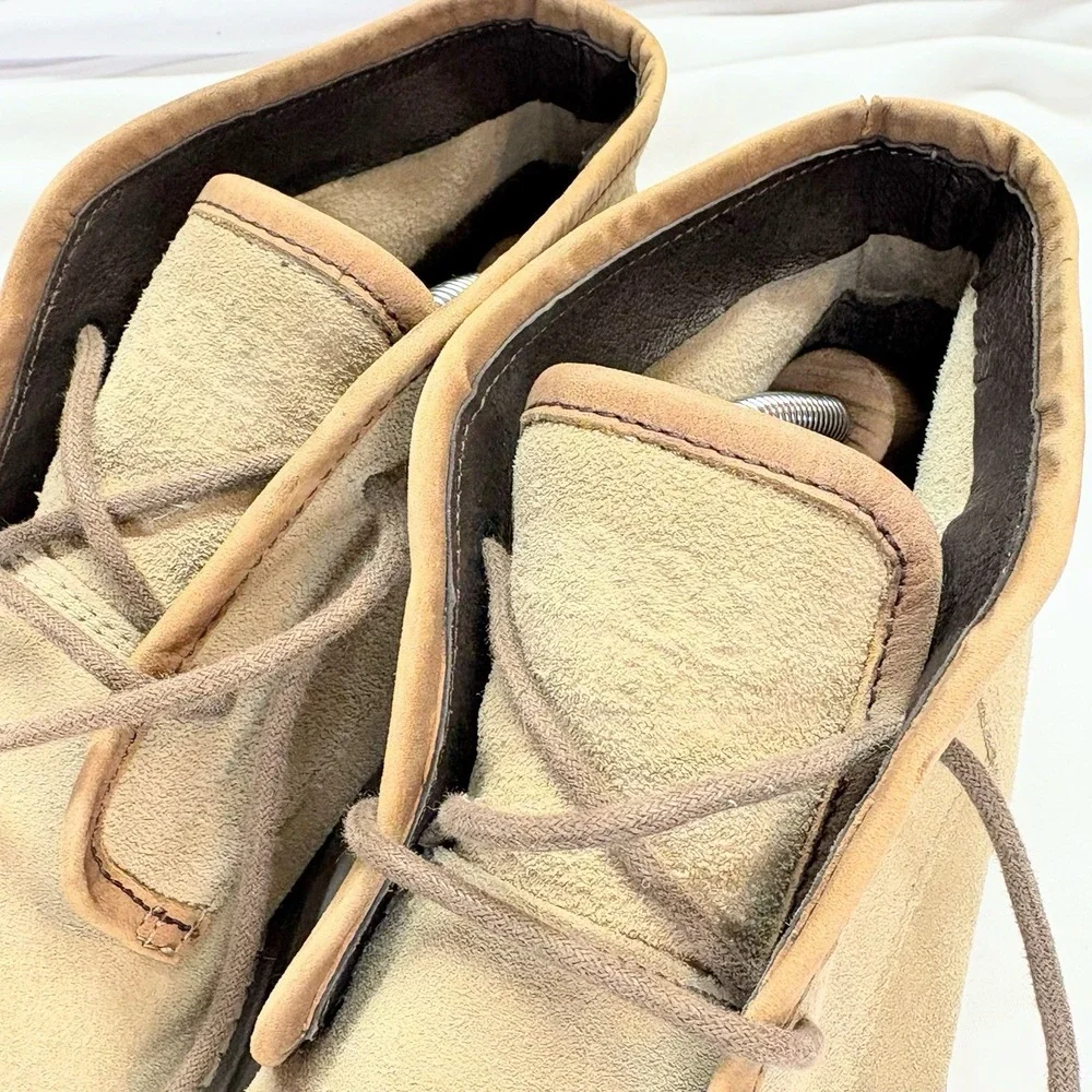Wolverine 1883 Chukka Boots Mens Size 7.5 Beige Light Brown Suede‎ Leather
